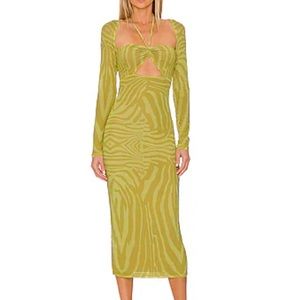 AFRM zebra print dress